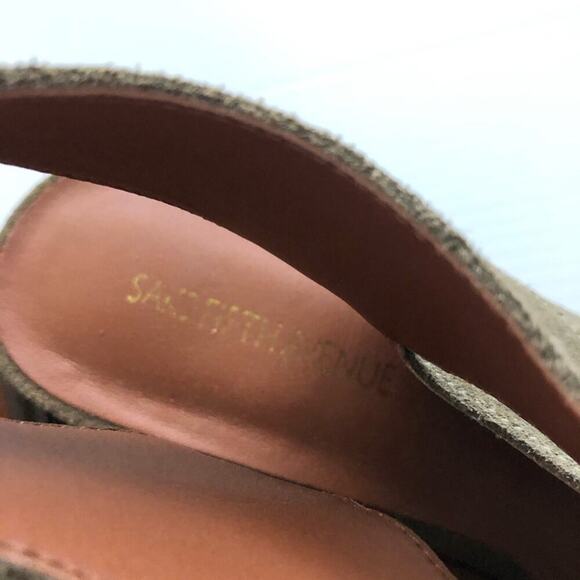 Saks Fifth Avenue lace up heeled sandals - Picture 7 of 10